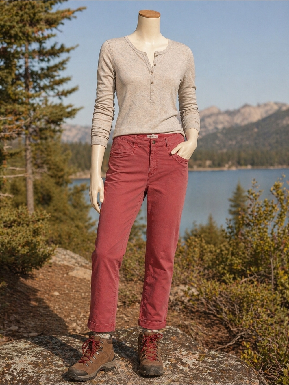 Orvis Pink Chino Pants Size 10